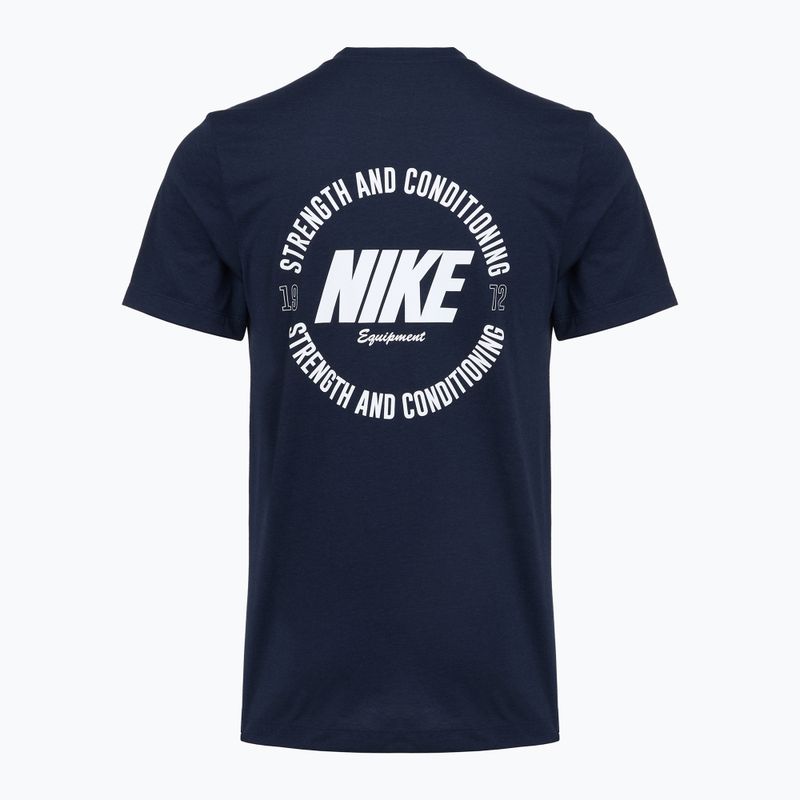 Vyriški treniruočių marškinėliai Nike Strength S&C Dri-Fit navy/white 2