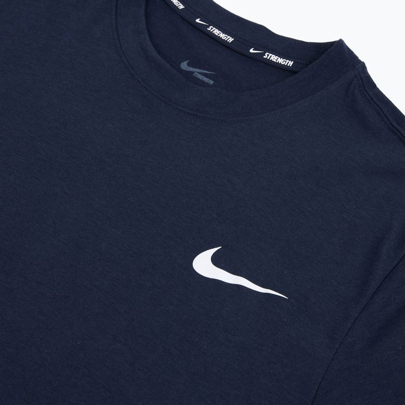 Vyriški treniruočių marškinėliai Nike Strength S&C Dri-Fit navy/white 3