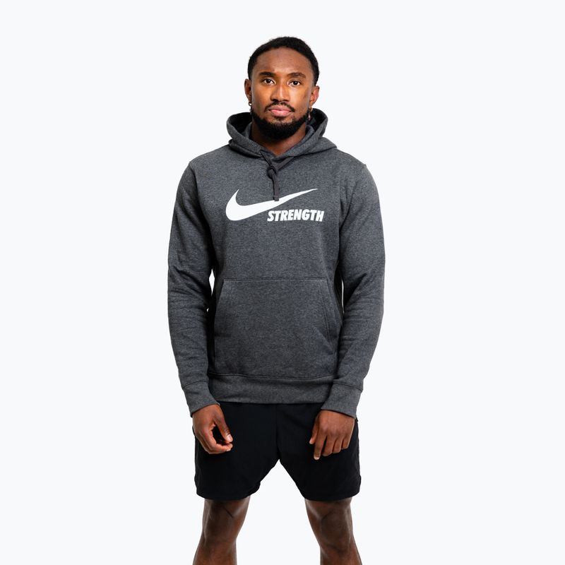 Vyriškas džemperis Nike Strength Hoodie charcoal/white