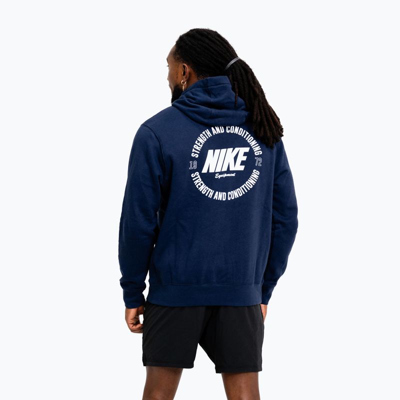 Vyriškas džemperis Nike Strength S&C Hoodie navy/white 3