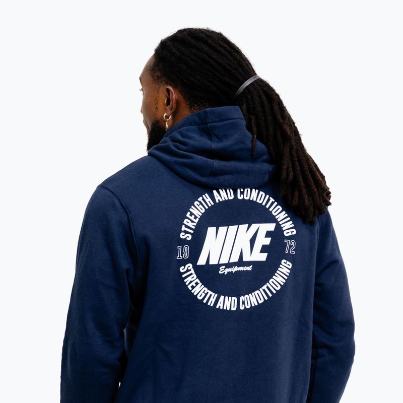 Vyriškas džemperis Nike Strength S&C Hoodie navy/white 5
