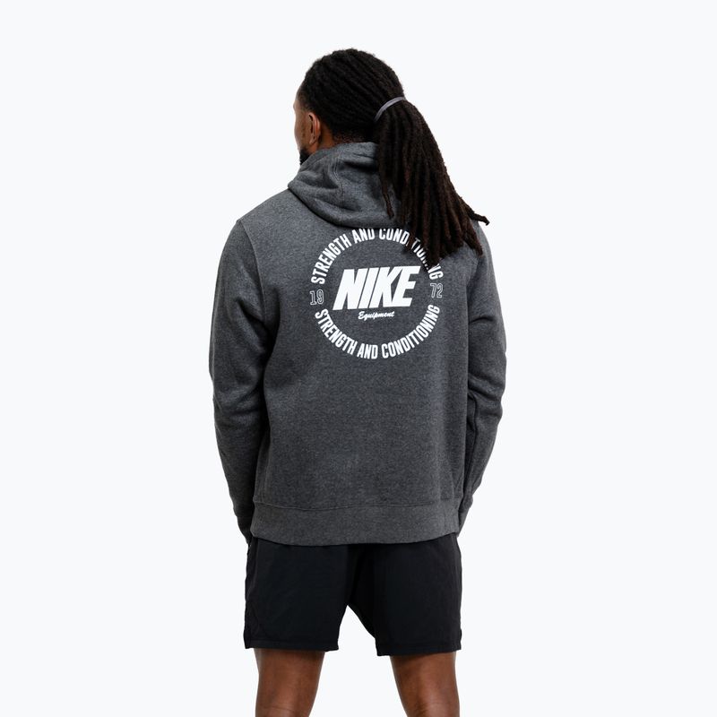 Vyriškas džemperis Nike Strength S&C Hoodie charcoal/white 3