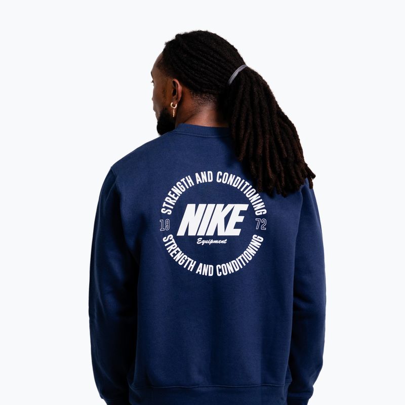 Vyriškas džemperis Nike Strength S&C Crewneck navy/white 2
