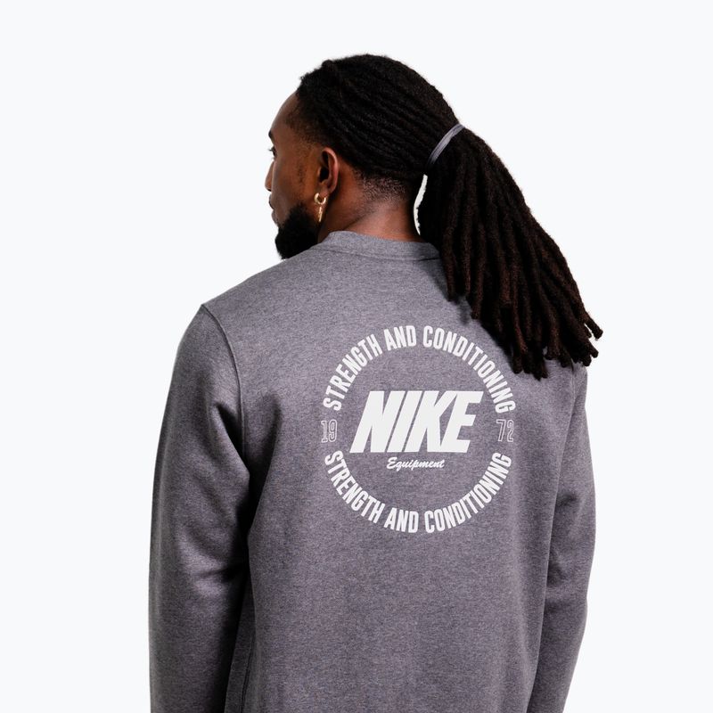 Vyriškas džemperis Nike Strength S&C Crewneck charcoal/white 3