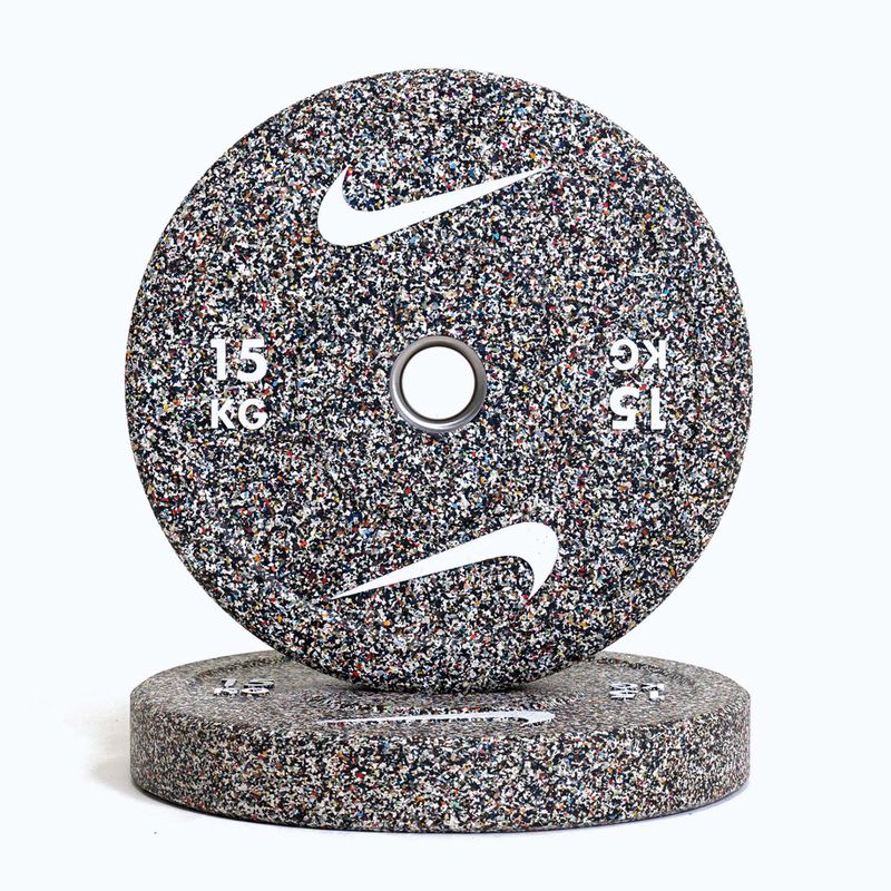 Bumperinės svorio plokštės Nike Strength Grind Bumper Plates 15 kg anthracite