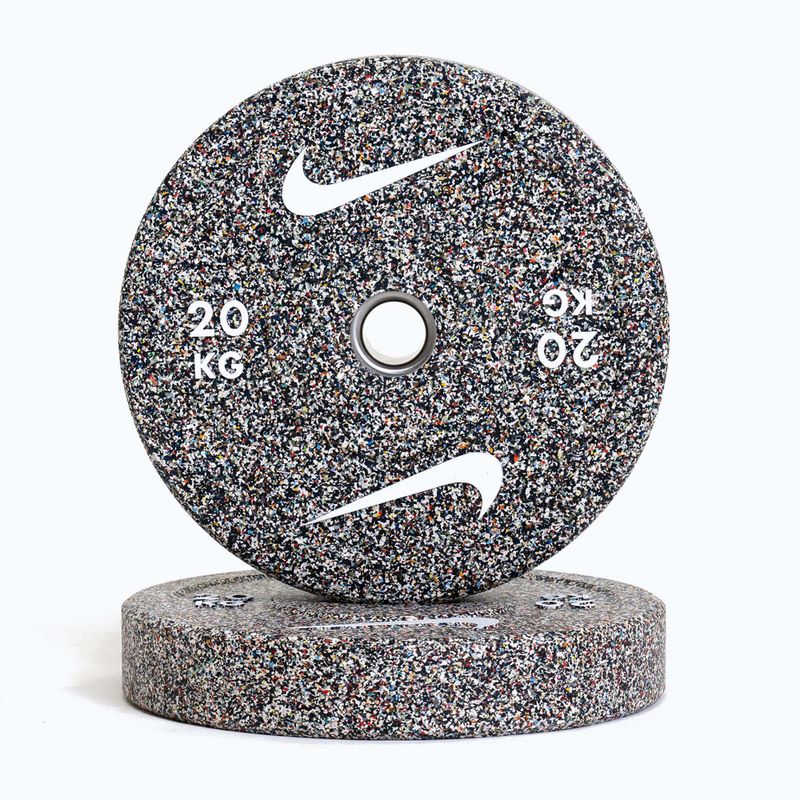 Bumperinės svorio plokštės Nike Strength Grind Bumper Plates 20 kg anthracite
