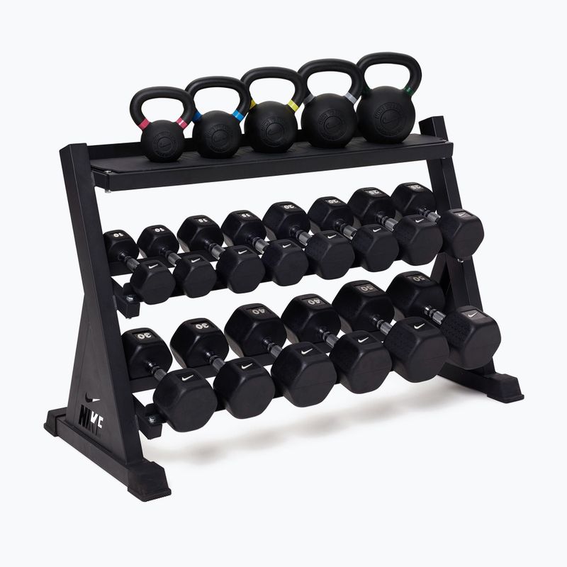 Stovas hanteliams ir kettlebellams Nike Strength Dumbbell & Kettlebell Storage Rack black 3