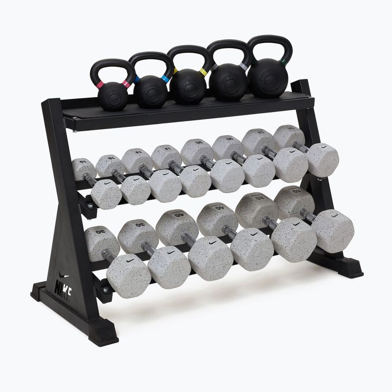 Stovas hanteliams ir kettlebellams Nike Strength Dumbbell & Kettlebell Storage Rack black 4