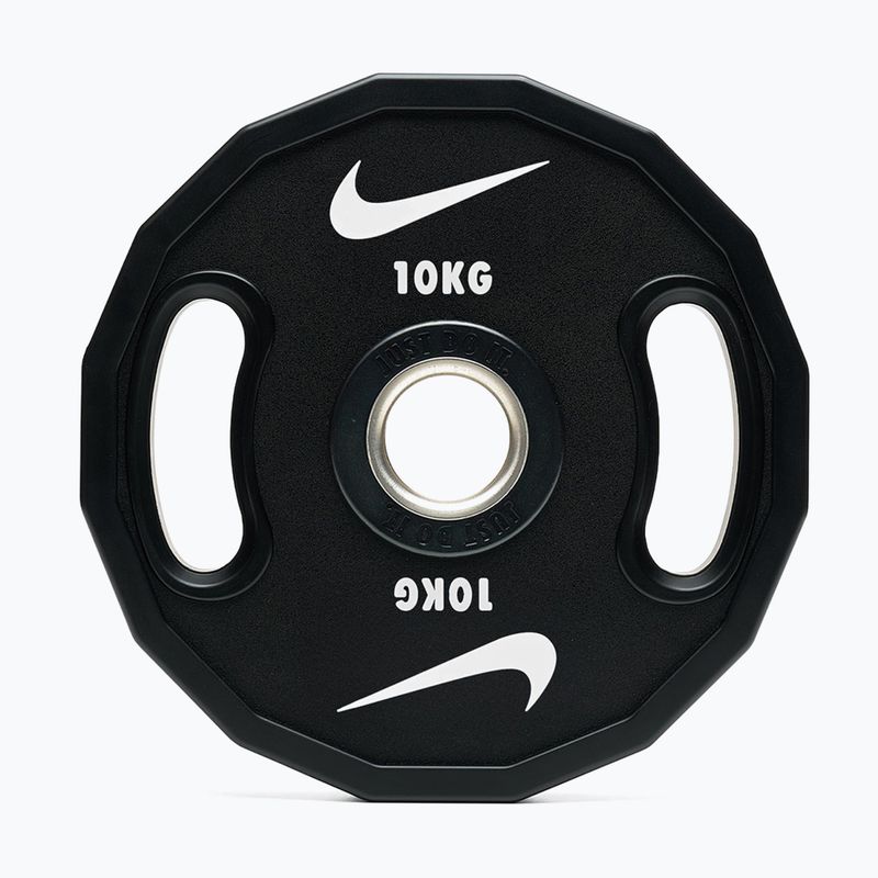 Bumperinės svorio plokštės Nike Strength Pro Urethane Plates 10 kg black/white 4