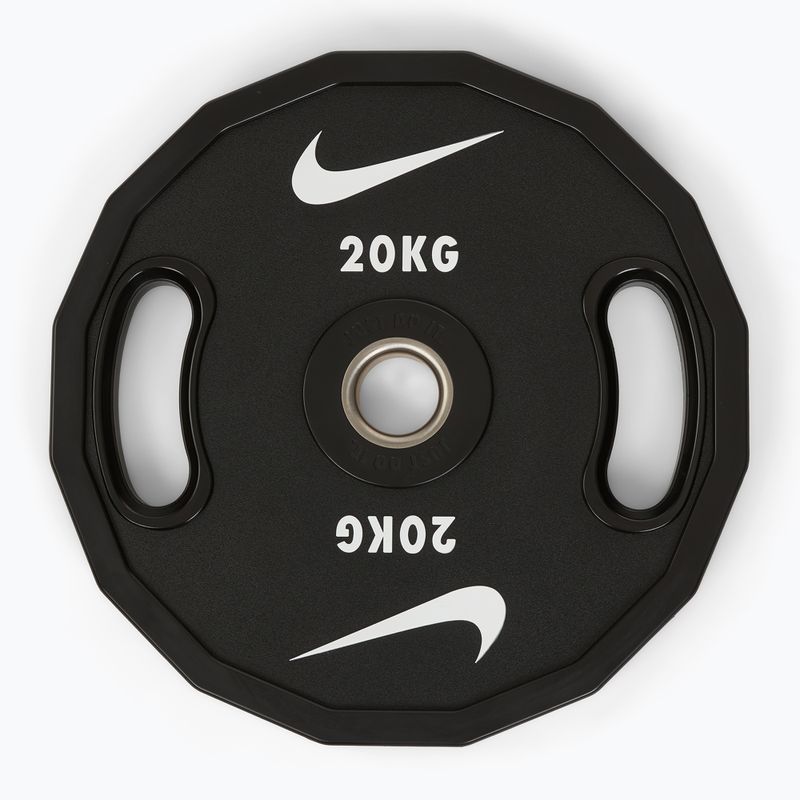 Bumperinės svorio plokštės Nike Strength Pro Urethane Plates 20 kg black/white 2