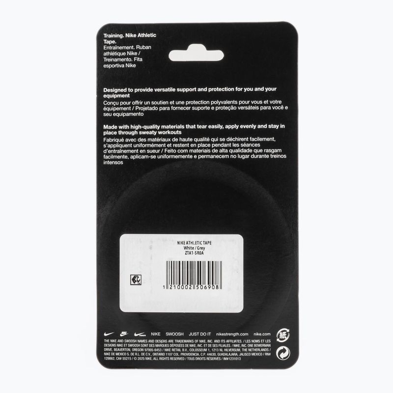Kohezinis elastinis tvarstis Nike Strenght Athletic Tape white/grey 2