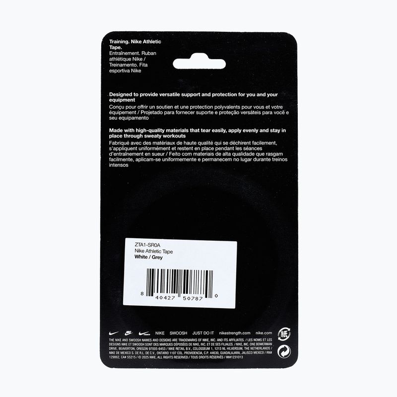 Kohezinis elastinis tvarstis Nike Strenght Athletic Tape white/grey 8