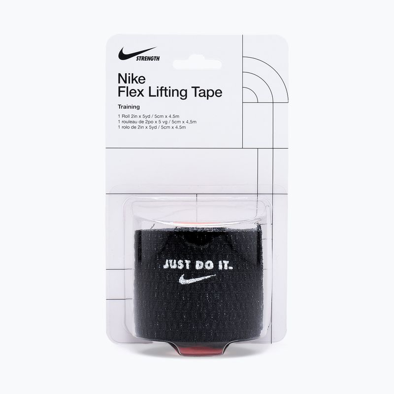 Kohezinis elastinis tvarstis Nike Strenght Flex Lifting Tape black/white 7