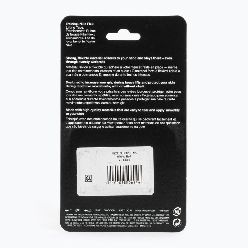 Kohezinis elastinis tvarstis Nike Strenght Flex Lifting Tape white/black 2