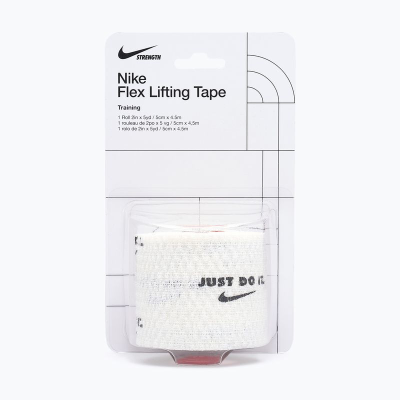Kohezinis elastinis tvarstis Nike Strenght Flex Lifting Tape white/black 5