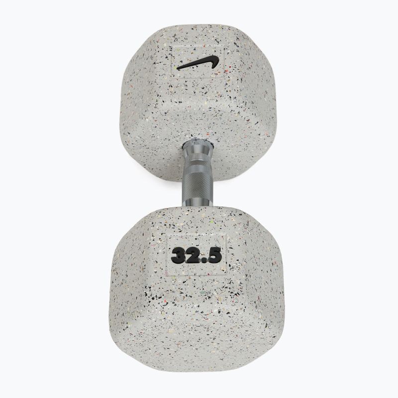 Guminis hantelis Nike Strength Grind Dumbbell 32,5 kg wolf grey 2