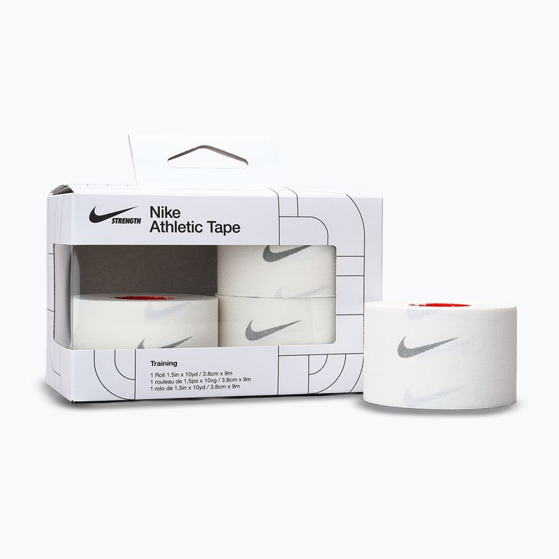 Kohezinis elastinis tvarstis Nike Strenght Athletic Tape white/grey 2