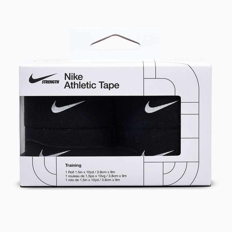 Elastinga lipni juosta Nike Strenght Athletic Tape 4 vnt. juoda/balta