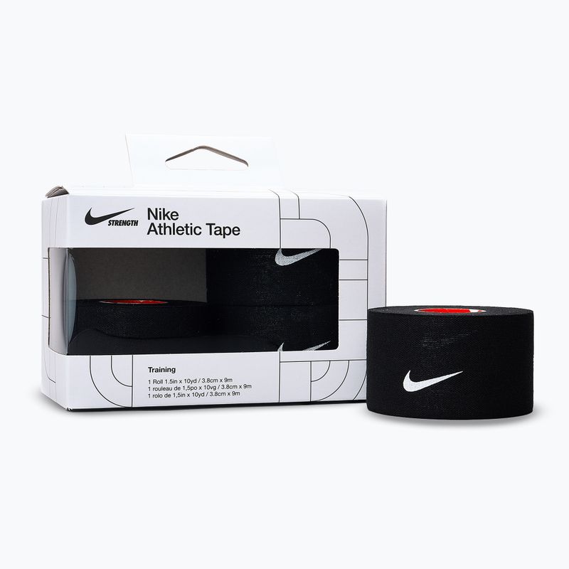 Kohezinis elastinis tvarstis Nike Strenght Athletic Tape black/white 2