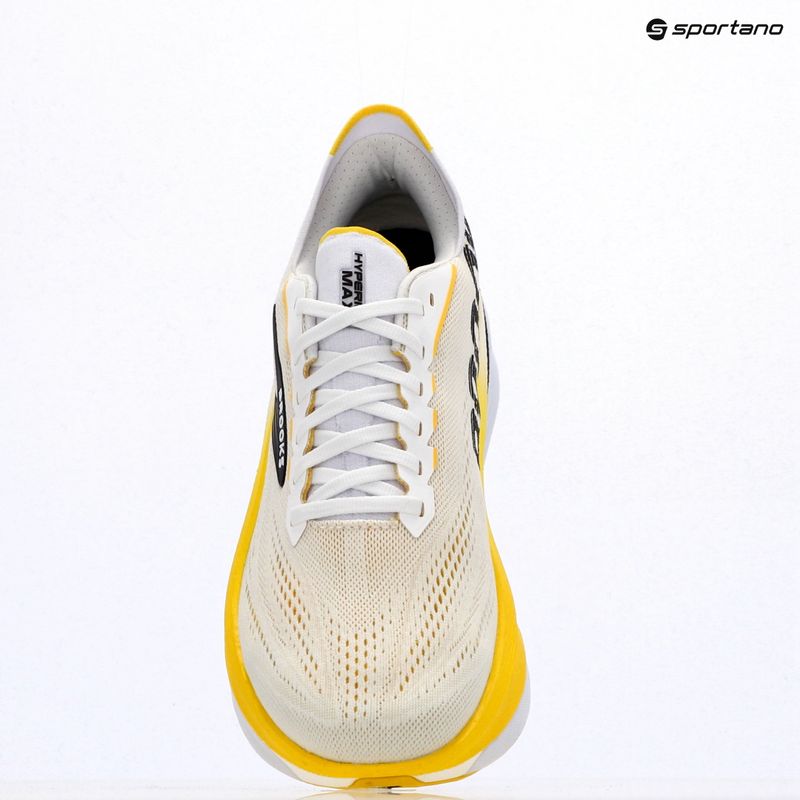 Vyriški bėgimo batai Brooks Hyperion Max 4 white/cyber yellow/black 9