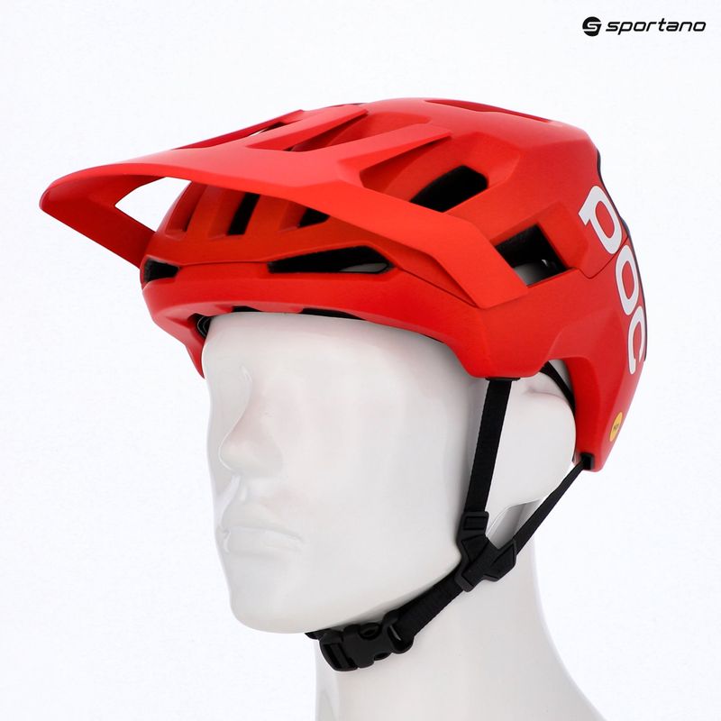 Dviračio šalmas POC Kortal Race MIPS prismane red matt/uranium black matt 6