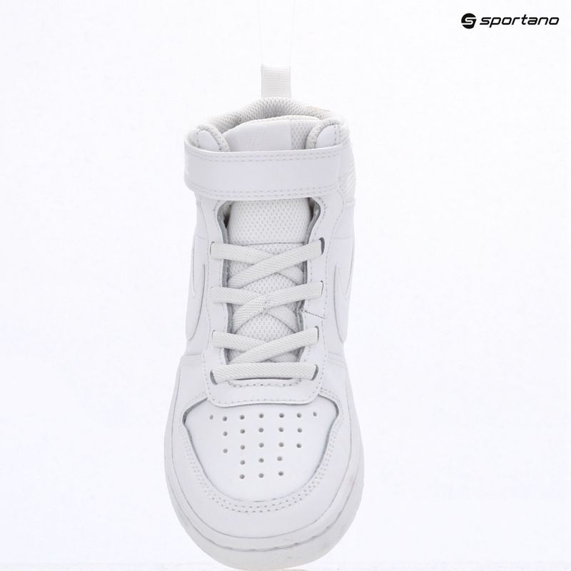 Vaikiški batai Nike Court Borough Mid 2 white/white/white 9