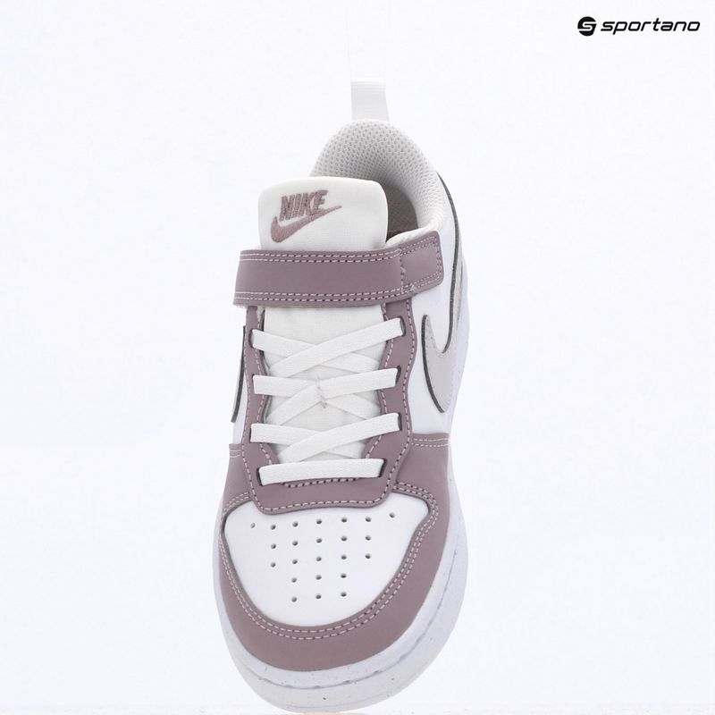 Vaikiški batai Nike Court Borough Low Recraft white/plum fog/white/venice 9