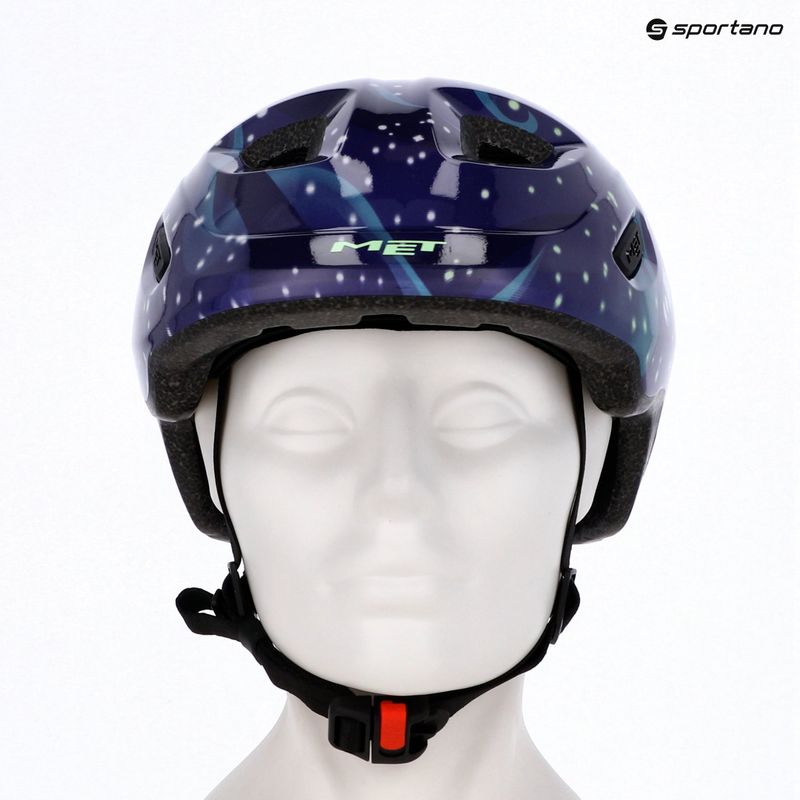 Vaikiškas dviratininko šalmas MET Hooray space glow in the dark 7