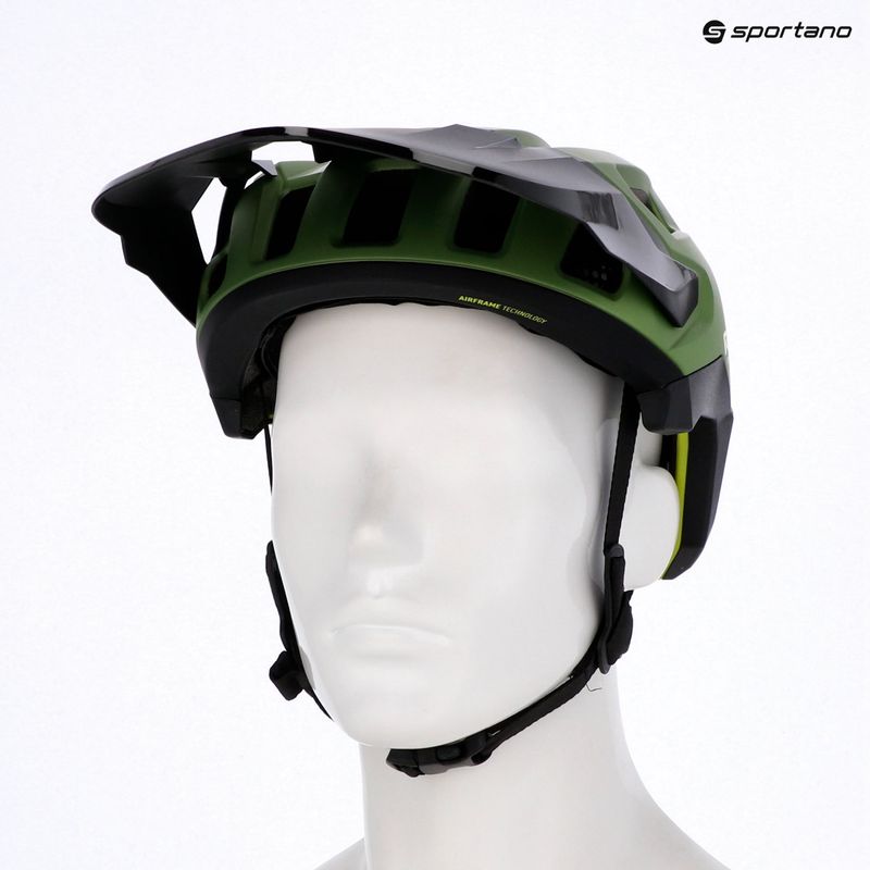 Dviračių šalmas Rudy Project Terraform met.olive/black/acid green matte 10