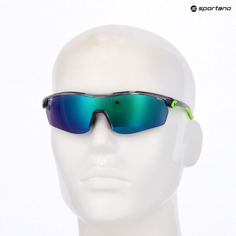 Vaikiški akiniai nuo saulės Under Armour 7001/S S3 grey/green multilayer 10