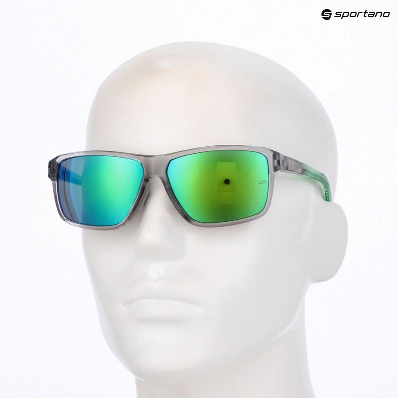 Vyriški akiniai nuo saulės Under Armour Kickoff/G S3 grey green/green multilayer 10