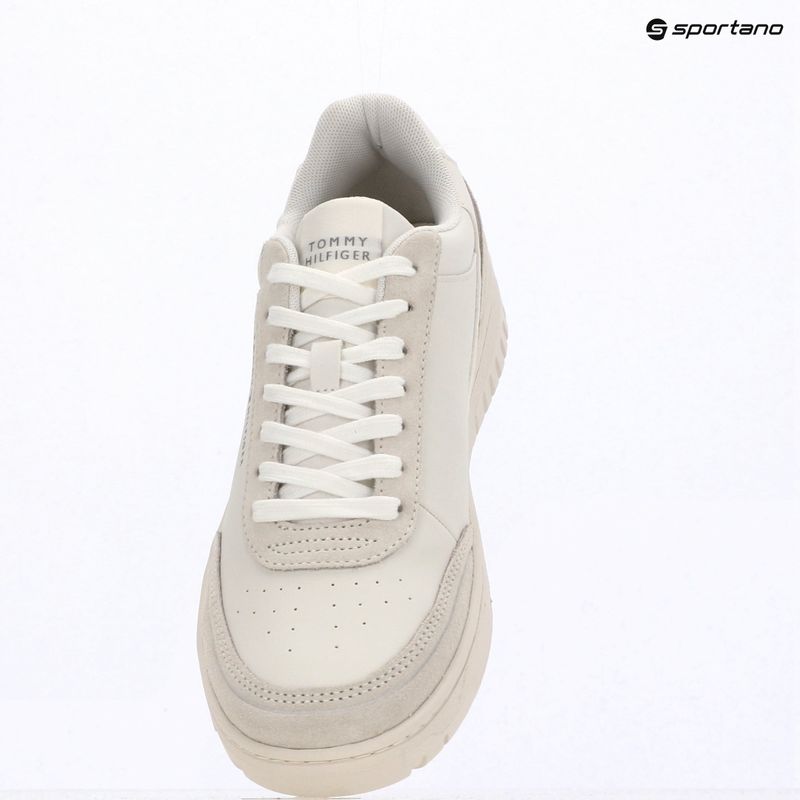 Vyriški batai Tommy Hilfiger Basket Core Leather Suede Mix ecru/street green 9
