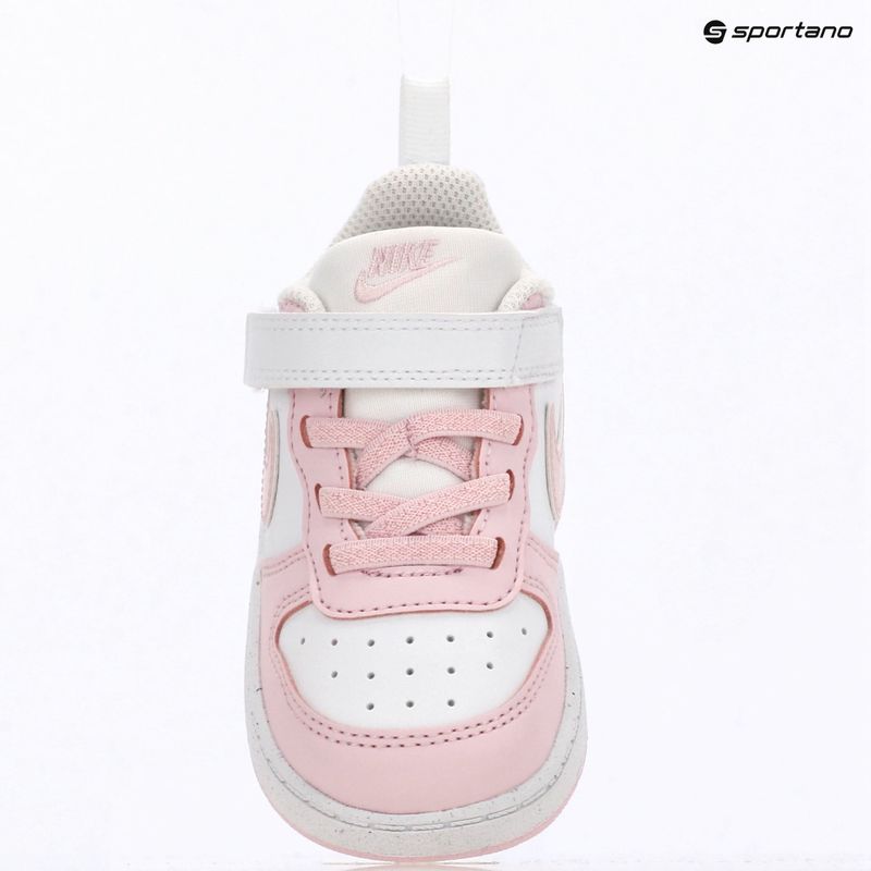 Vaikiški batai Nike Court Borough Low Recraft white/pink foam 8