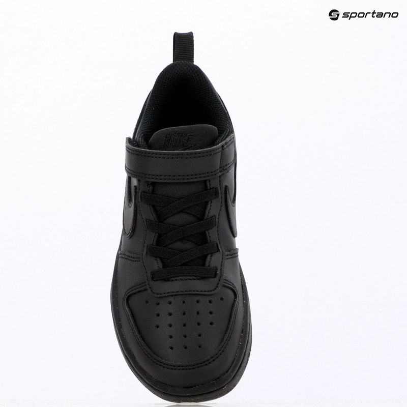 Nike Court Borough Low Recraft vaikiški bateliai black/black/black 5