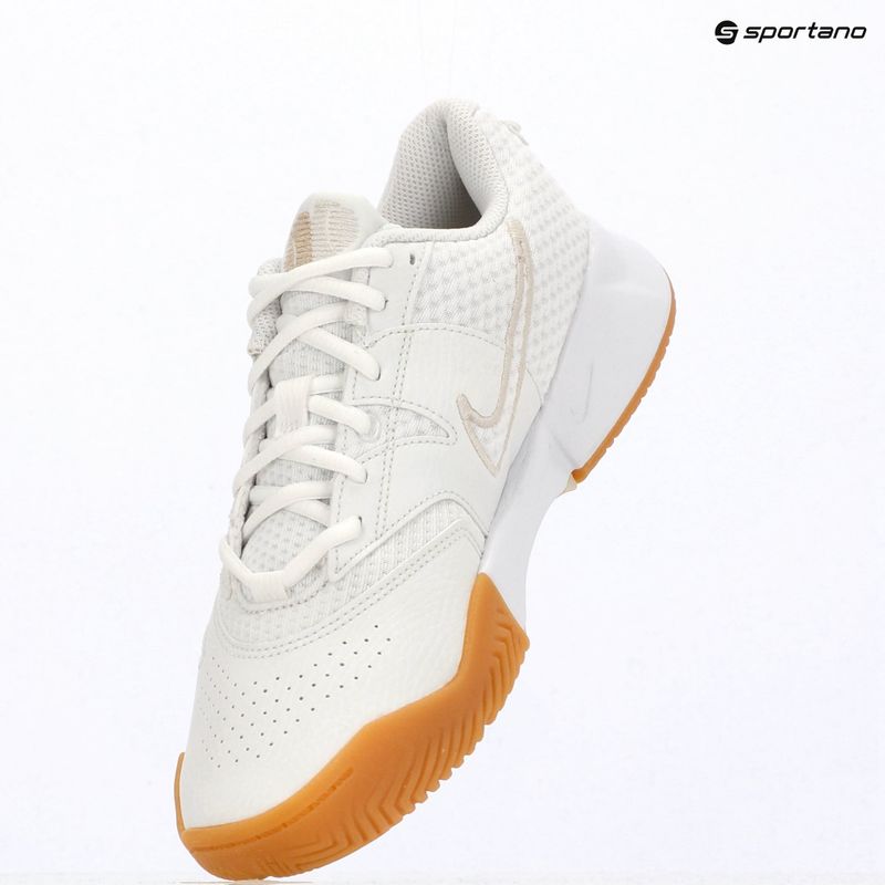 Moteriški teniso bateliai Nike Court Lite 4 White/Summit White/Linen/Light Orewood Brown 10