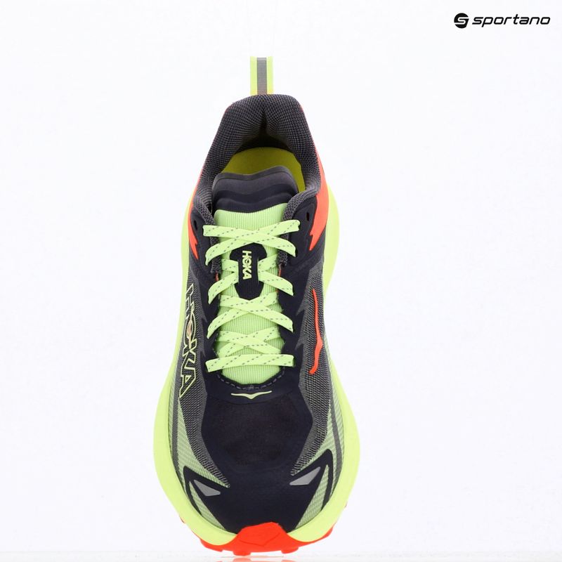 Moteriški bėgimo bateliai HOKA Zinal 3 squid ink/neon yuzu 10