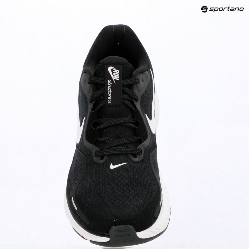 Vyriški bėgimo batai Nike Structure 26 Wide juoda/wolf grey/metalinė sidabrinė/balta 15