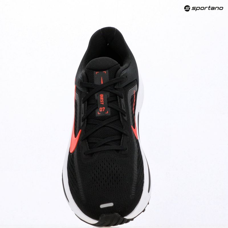 Vyriški bėgimo batai Nike Quest 7 black/white/anthracite/red orbit 10