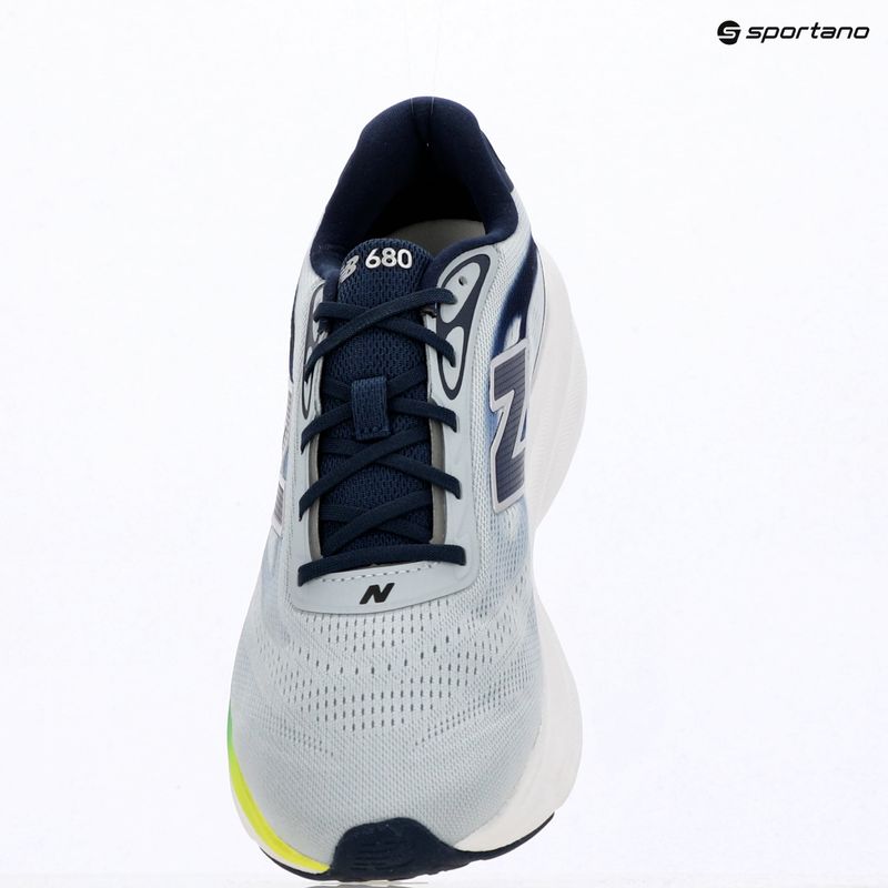 Vyriški bėgimo batai New Balance Fresh Foam 680's V9 light zinc blue/altitude/alkaline green 7