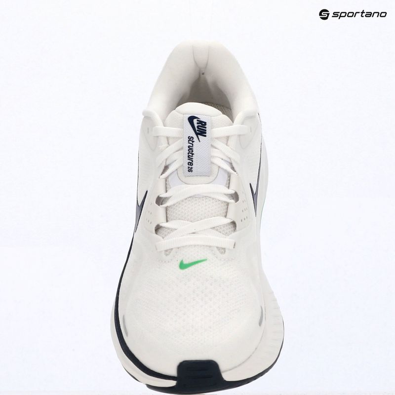 Vyriški bėgimo batai Nike Structure 26 white/green spark/midnight navy 6