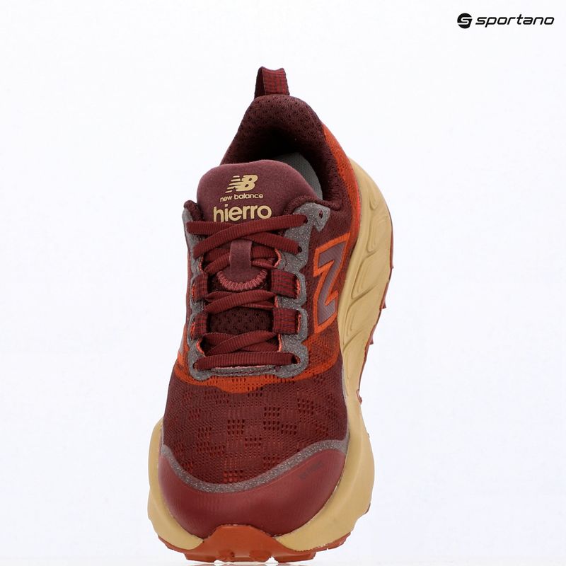 Vyriški bėgimo batai New Balance Fresh Foam X Hierro V9 mulled wine/neo flame 14