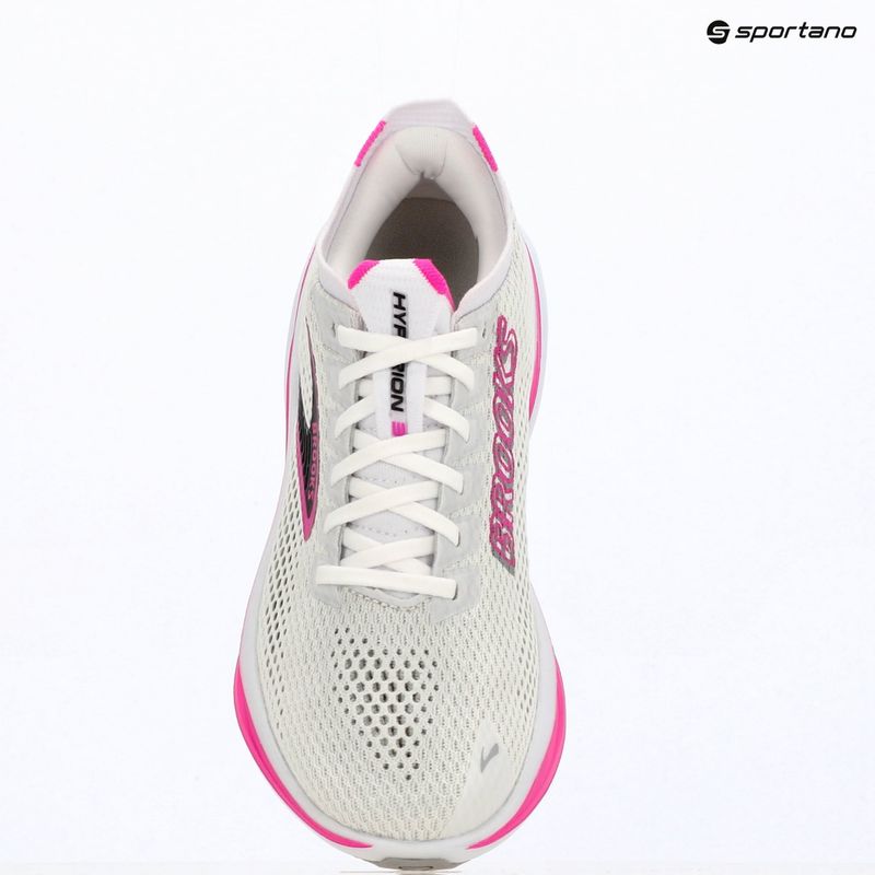 Moteriški bėgimo batai Brooks Hyperion 3 white/luminary/cyber pink 9