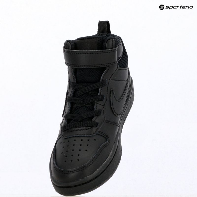 Vaikiški batai Nike Court Borough Mid 2 black/black/black 6