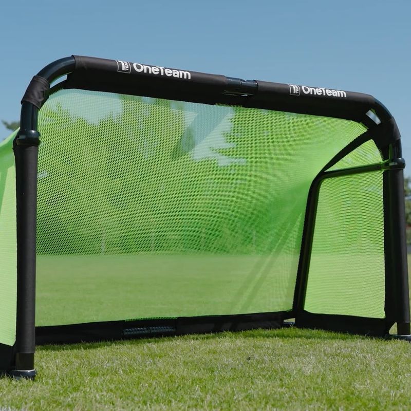 Futbolo vartai OneTeam SWIFTGOAL 150 x 90 cm foldable black/green 13