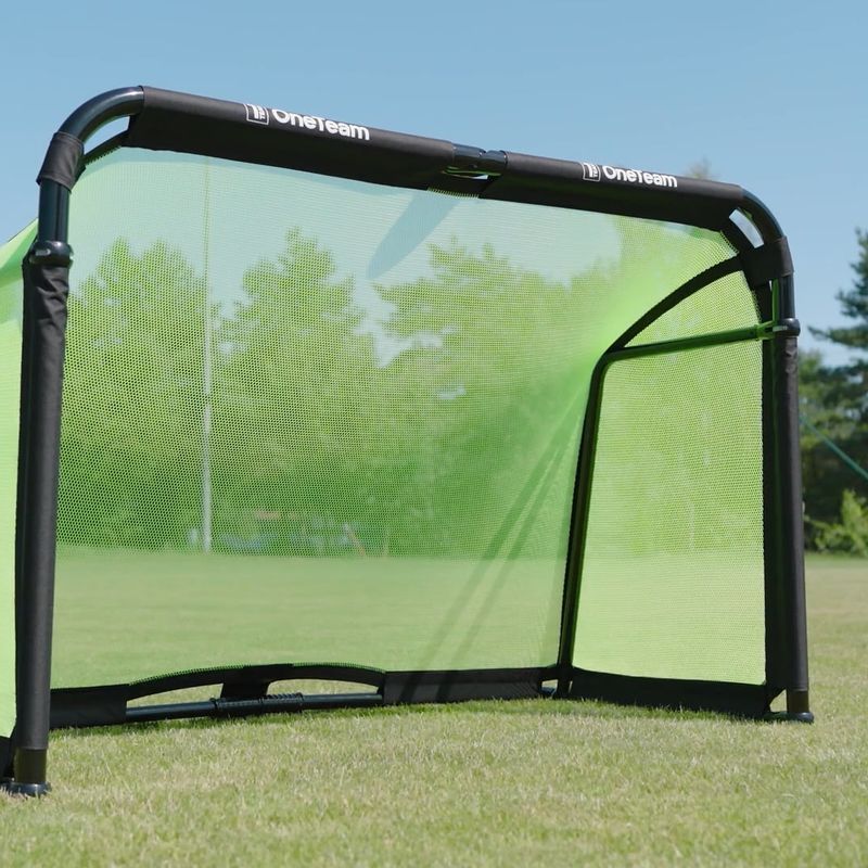 Futbolo vartai OneTeam SWIFTGOAL 180 x 120 cm foldable black/green 13