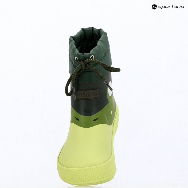 Vaikiški guminiai batai Viking Footwear Alv Barefoot Paw Print šviesiai žali/žali 16