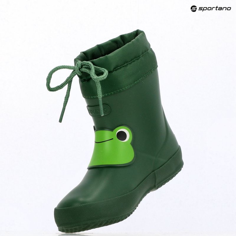 Vaikiški guminiai batai Viking Alv Indie Print green 16