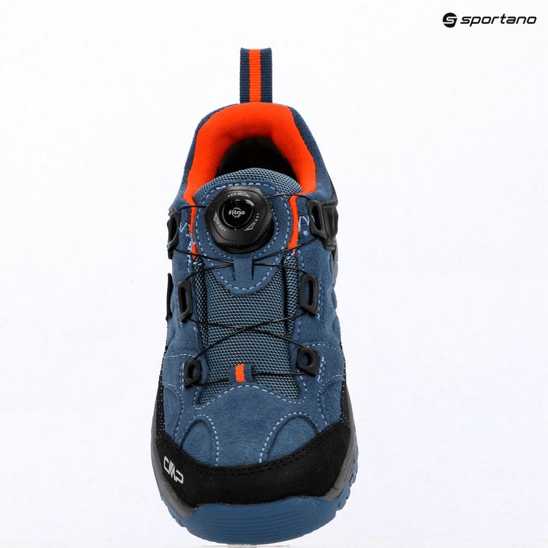Vaikiški žygio batai CMP Kiruna Low FitGo Waterproof bluestone/arancio 9