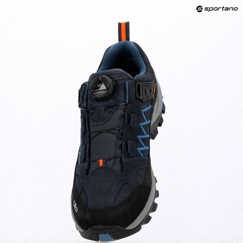 Vyriški žygio batai CMP Rigel Low Fitgo Wp b.blue/flash orange 9