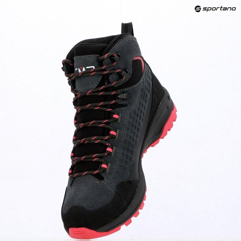 Moteriški žygio batai CMP Vertyx Mid Waterproof grey/fuxia 9